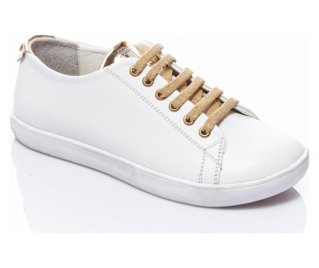 Pantofi sport dama Klara White-Gold 39 – Comfortfüße, Multicolor Comfortfüße